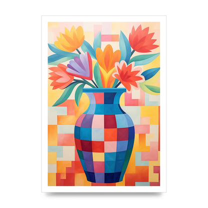 Vase with Lively Bouquet of 15