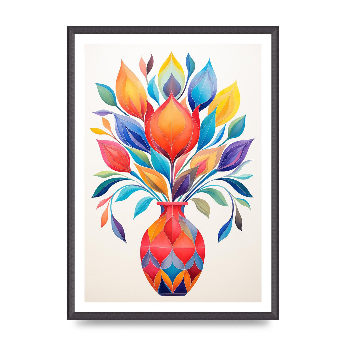 18" Vase with Captivating Shapes