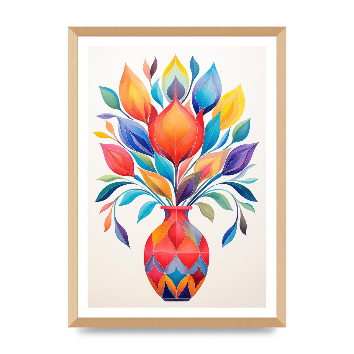 18" Vase with Captivating Shapes