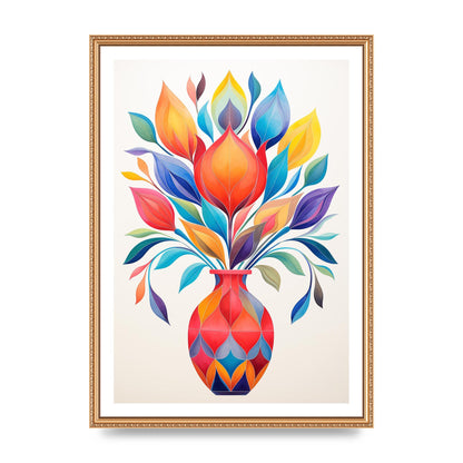 18" Vase with Captivating Shapes