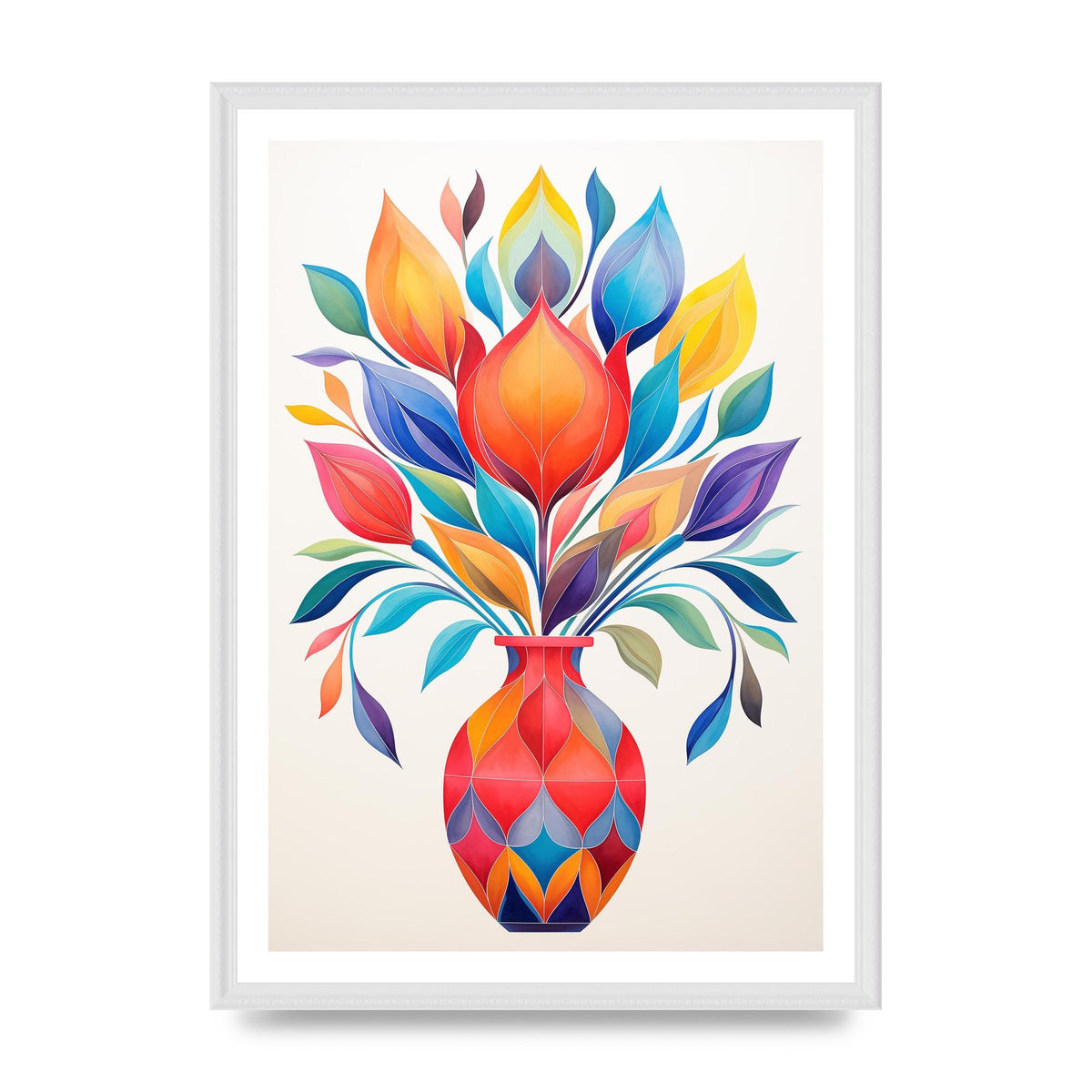 18" Vase with Captivating Shapes