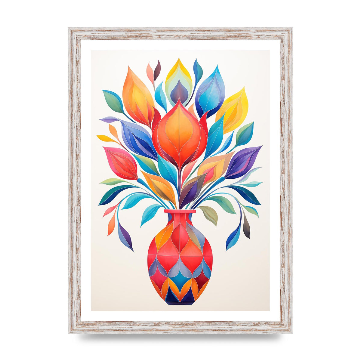 18" Vase with Captivating Shapes
