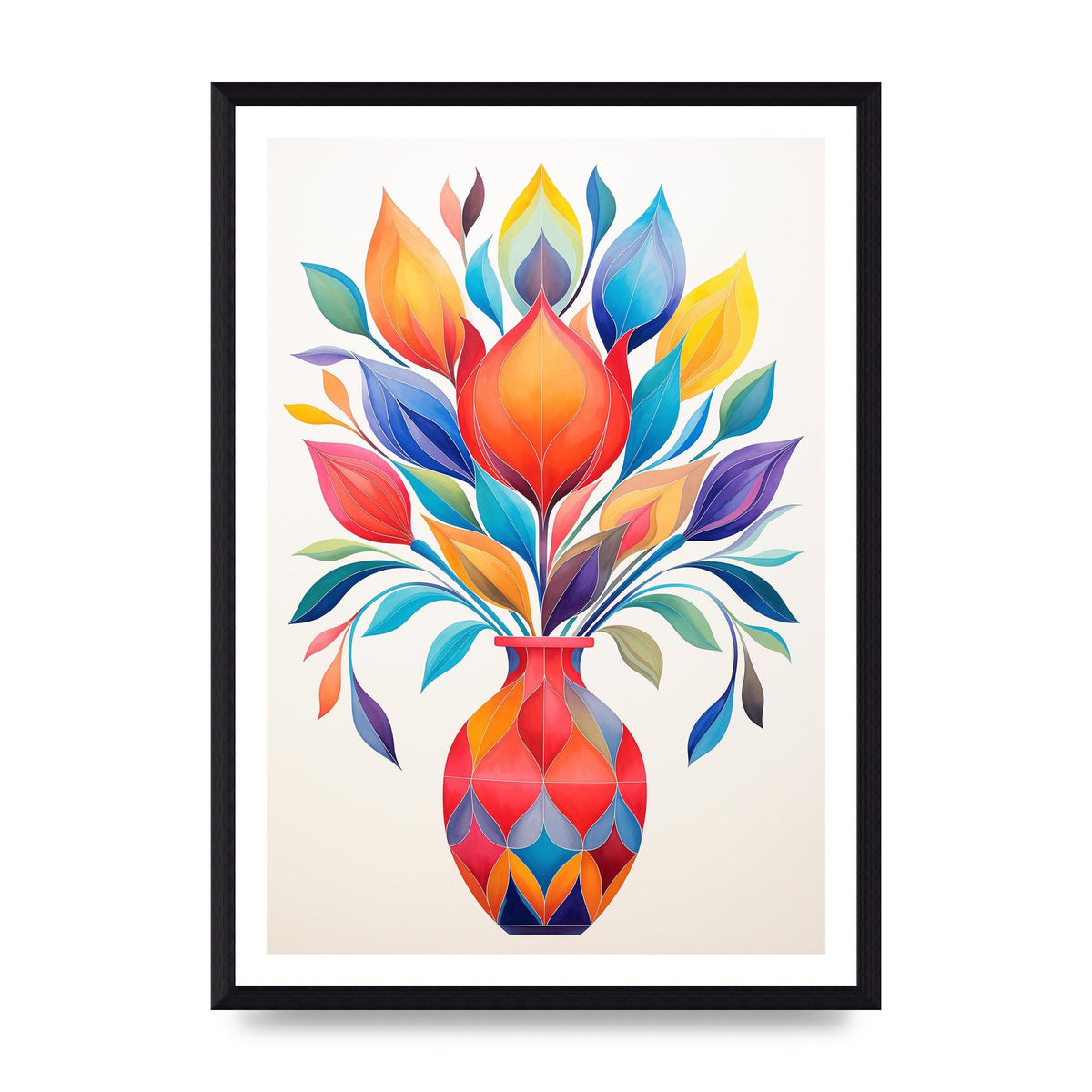 18" Vase with Captivating Shapes