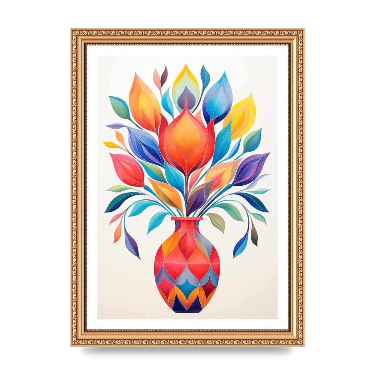 18" Vase with Captivating Shapes