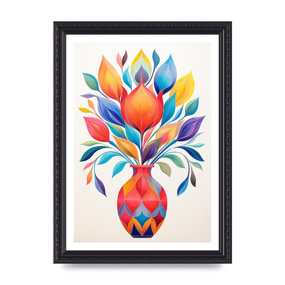 18" Vase with Captivating Shapes