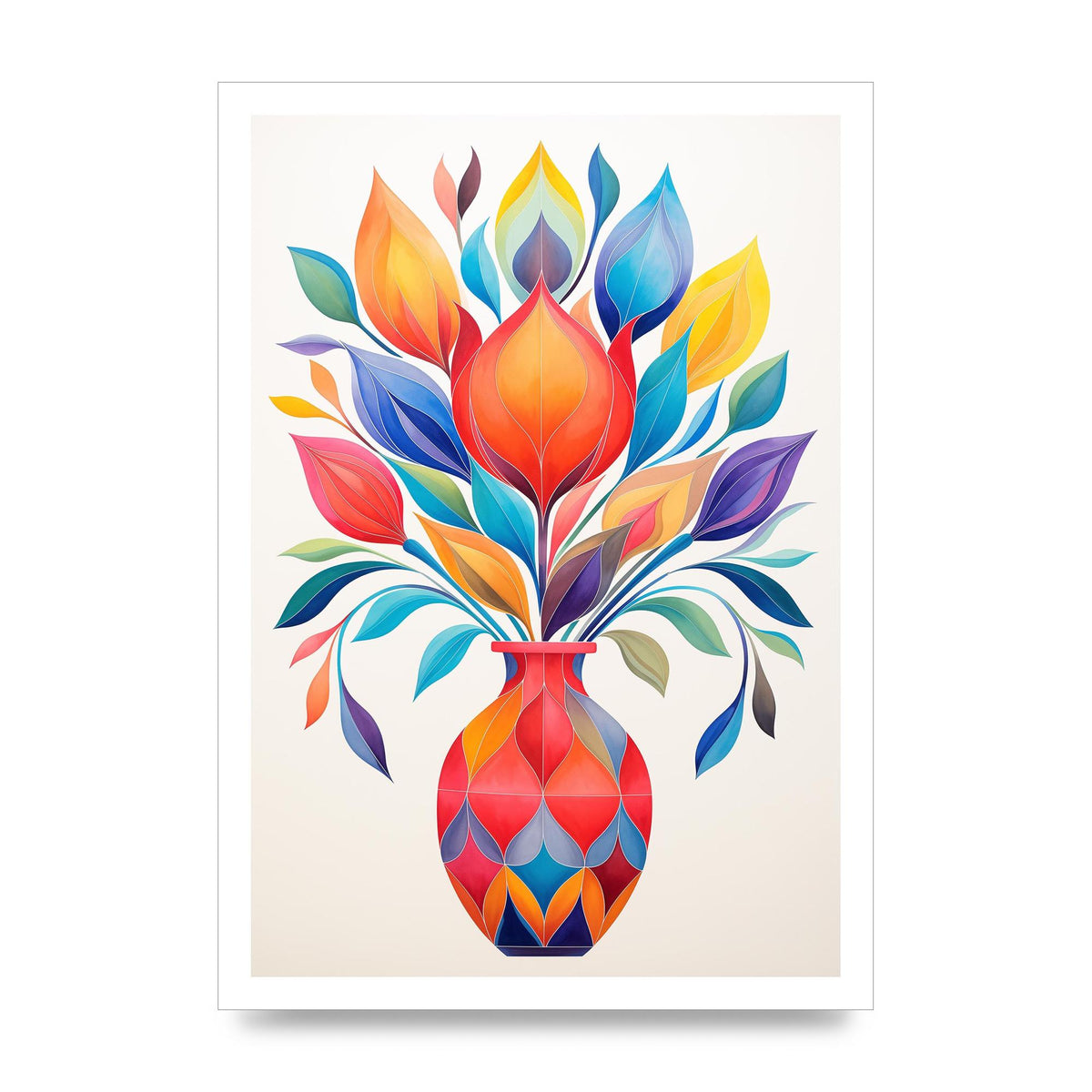 18" Vase with Captivating Shapes