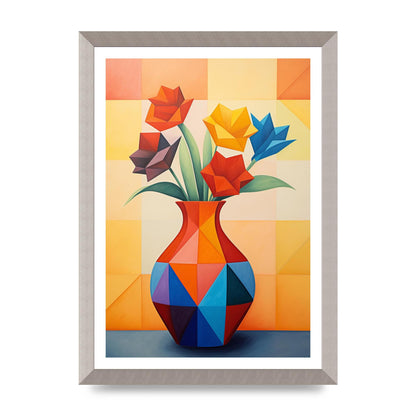 Bold Vase with Striking Flower Shapes