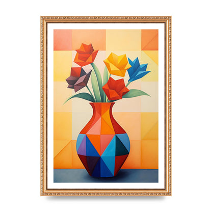 Bold Vase with Striking Flower Shapes