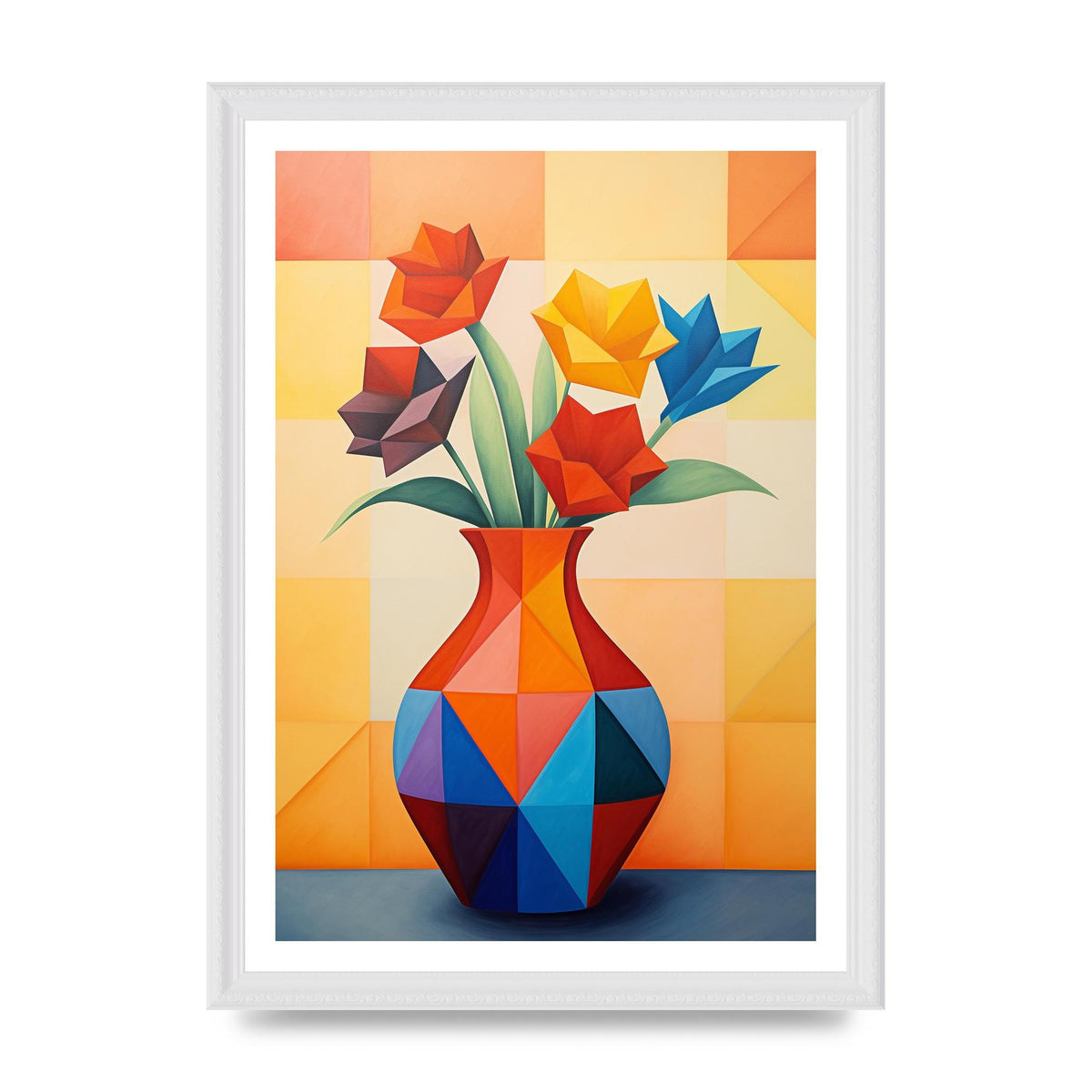 Bold Vase with Striking Flower Shapes