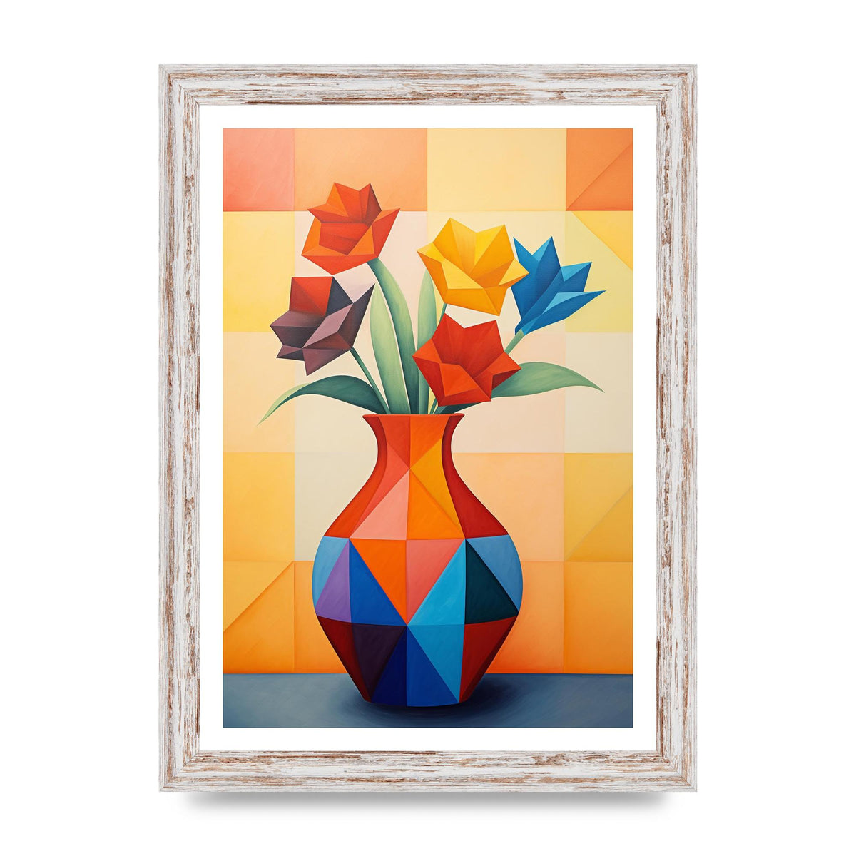 Bold Vase with Striking Flower Shapes