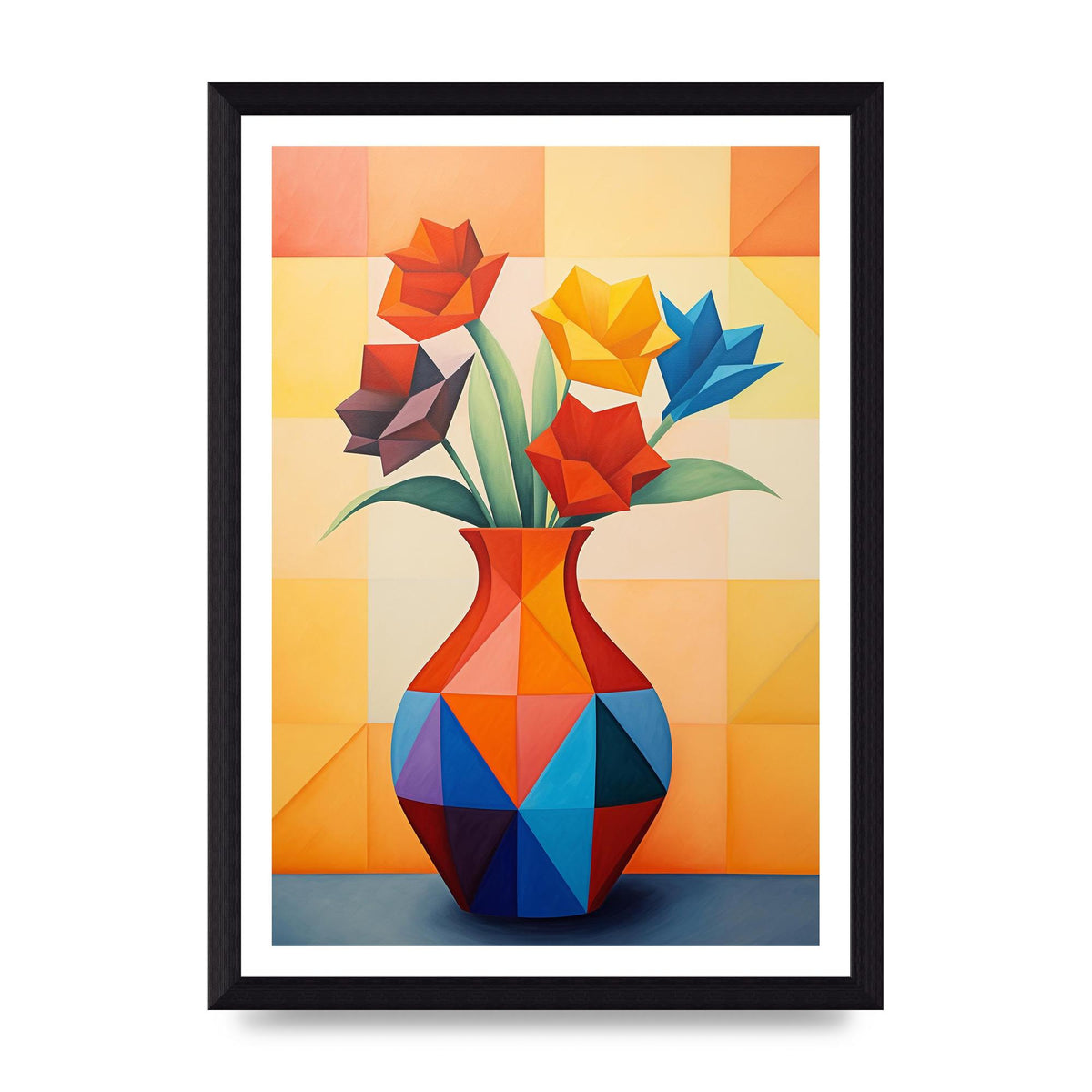 Bold Vase with Striking Flower Shapes