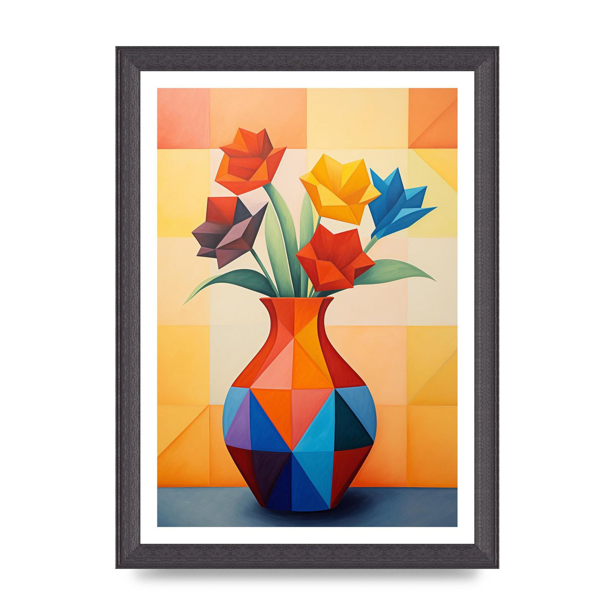 Bold Vase with Striking Flower Shapes