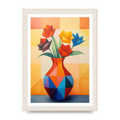 Bold Vase with Striking Flower Shapes