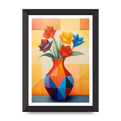Bold Vase with Striking Flower Shapes