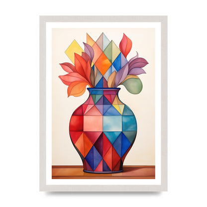 Vase with Different Shaped Flowers