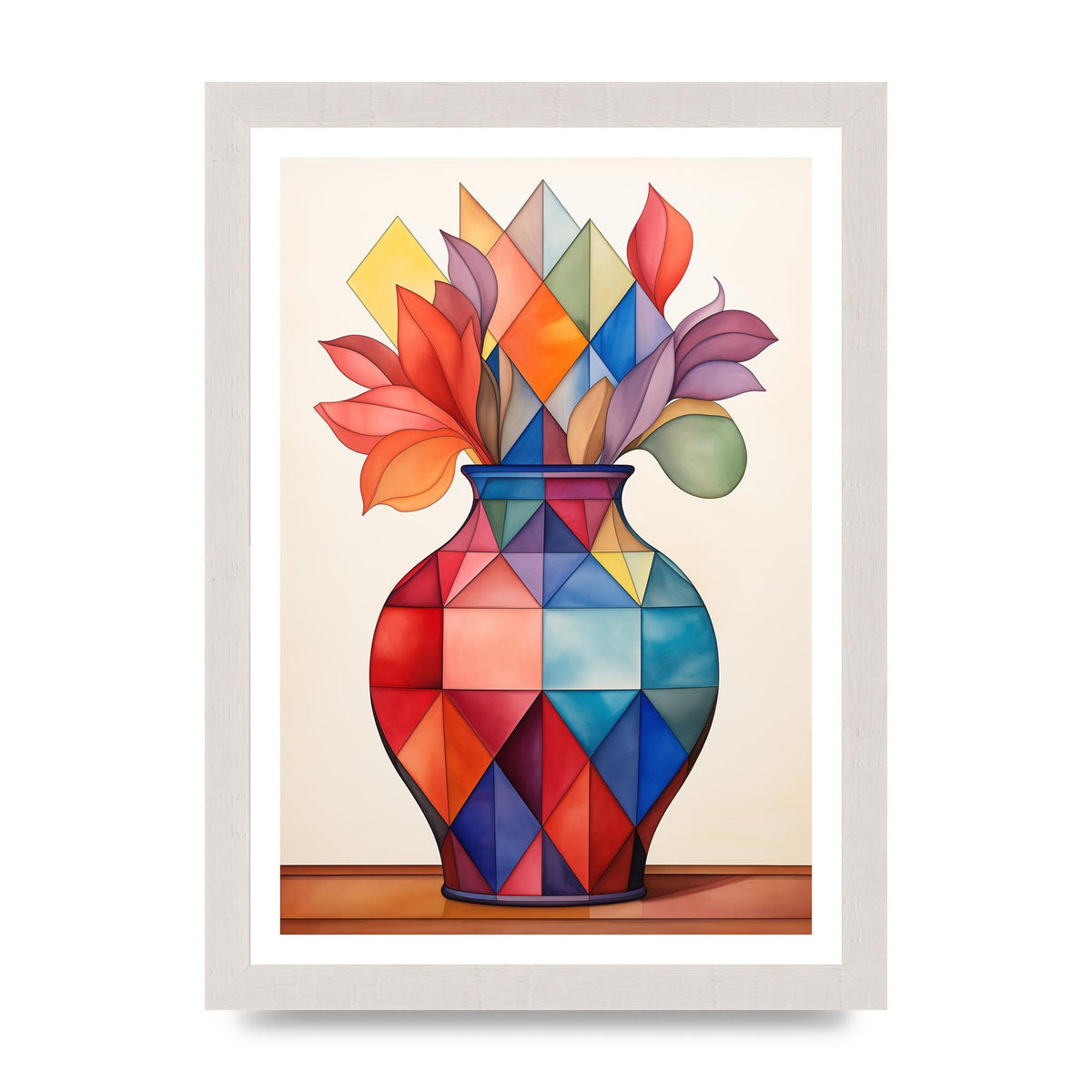 Vase with Different Shaped Flowers