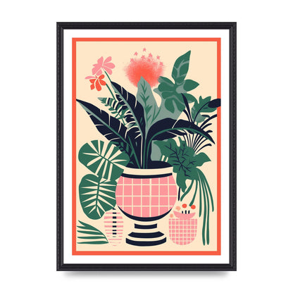 Vase with 24 Lively Colored Flowers