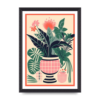 Vase with 24 Lively Colored Flowers