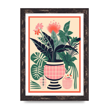 Vase with 24 Lively Colored Flowers