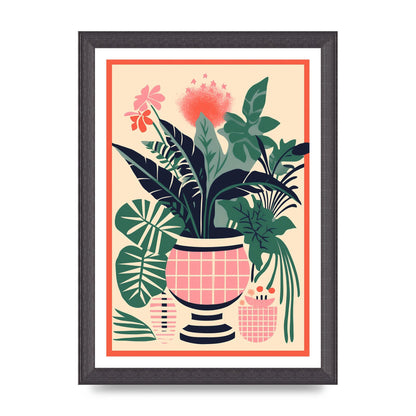 Vase with 24 Lively Colored Flowers