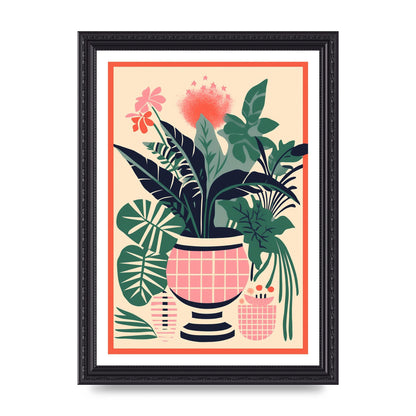 Vase with 24 Lively Colored Flowers