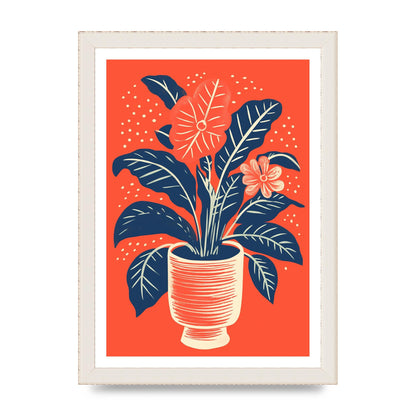 Vase with Rich Hues and Vibrant Blooms