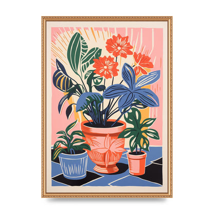 Vase with 27 Brightly Colored Flowers