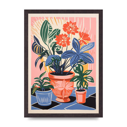 Vase with 27 Brightly Colored Flowers