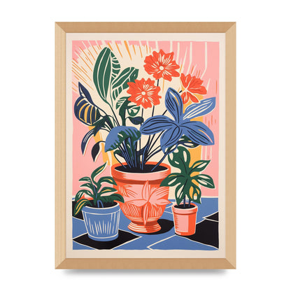 Vase with 27 Brightly Colored Flowers