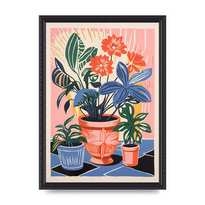 Vase with 27 Brightly Colored Flowers