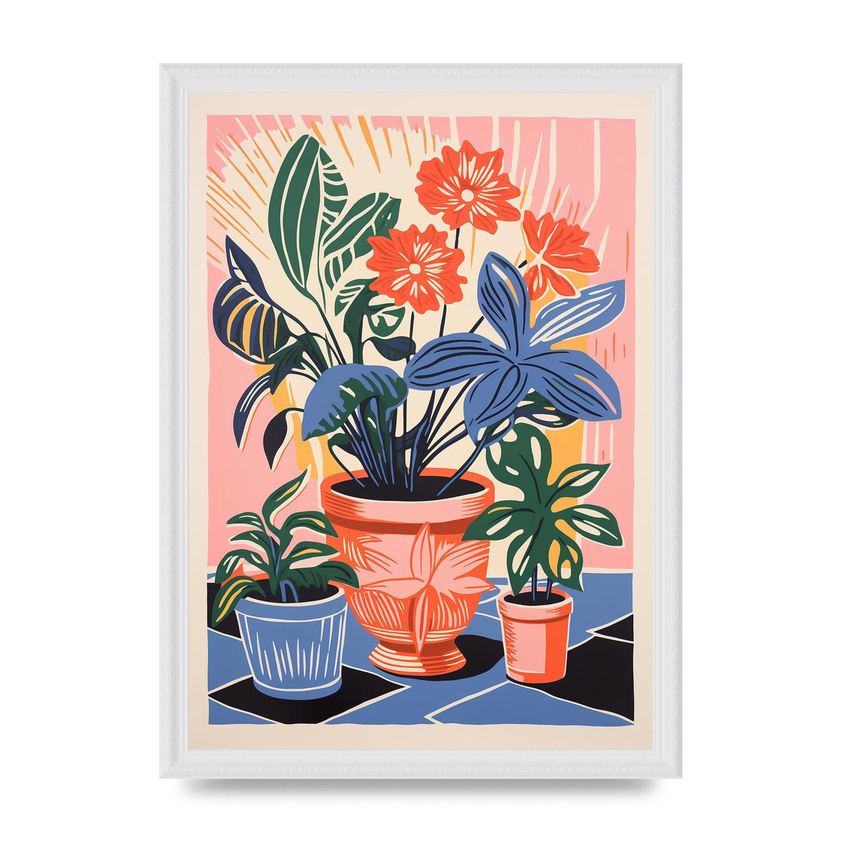 Vase with 27 Brightly Colored Flowers