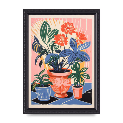 Vase with 27 Brightly Colored Flowers