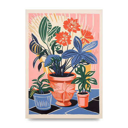 Vase with 27 Brightly Colored Flowers