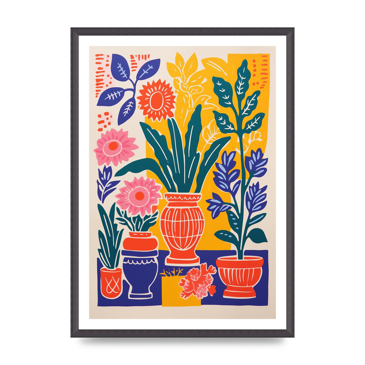 35 Flowers in Colorful Bold Vase
