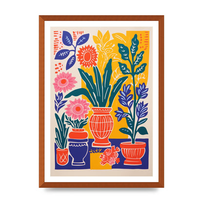 35 Flowers in Colorful Bold Vase