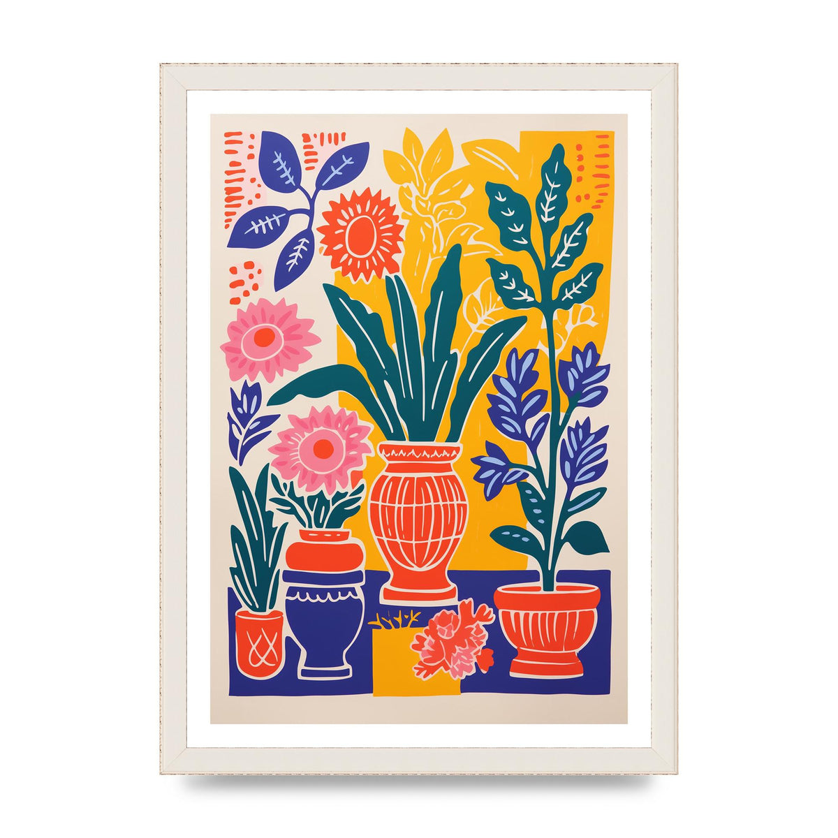 35 Flowers in Colorful Bold Vase
