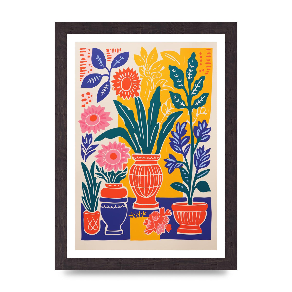 35 Flowers in Colorful Bold Vase