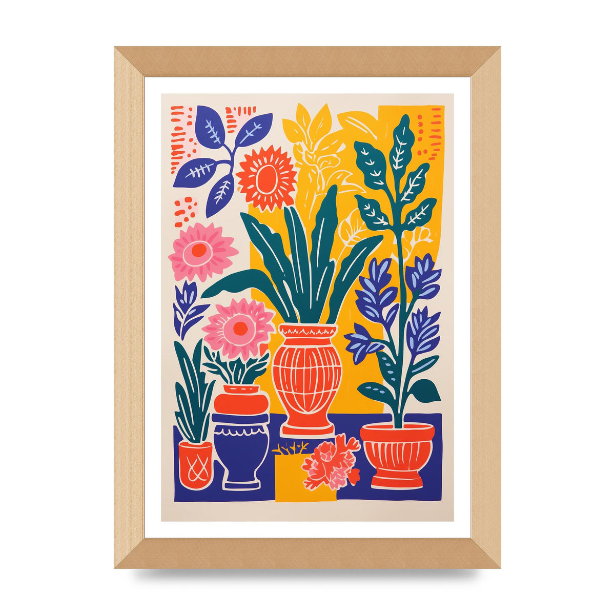 35 Flowers in Colorful Bold Vase