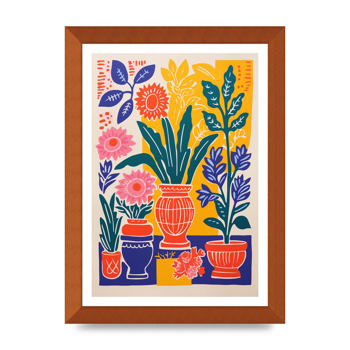 35 Flowers in Colorful Bold Vase