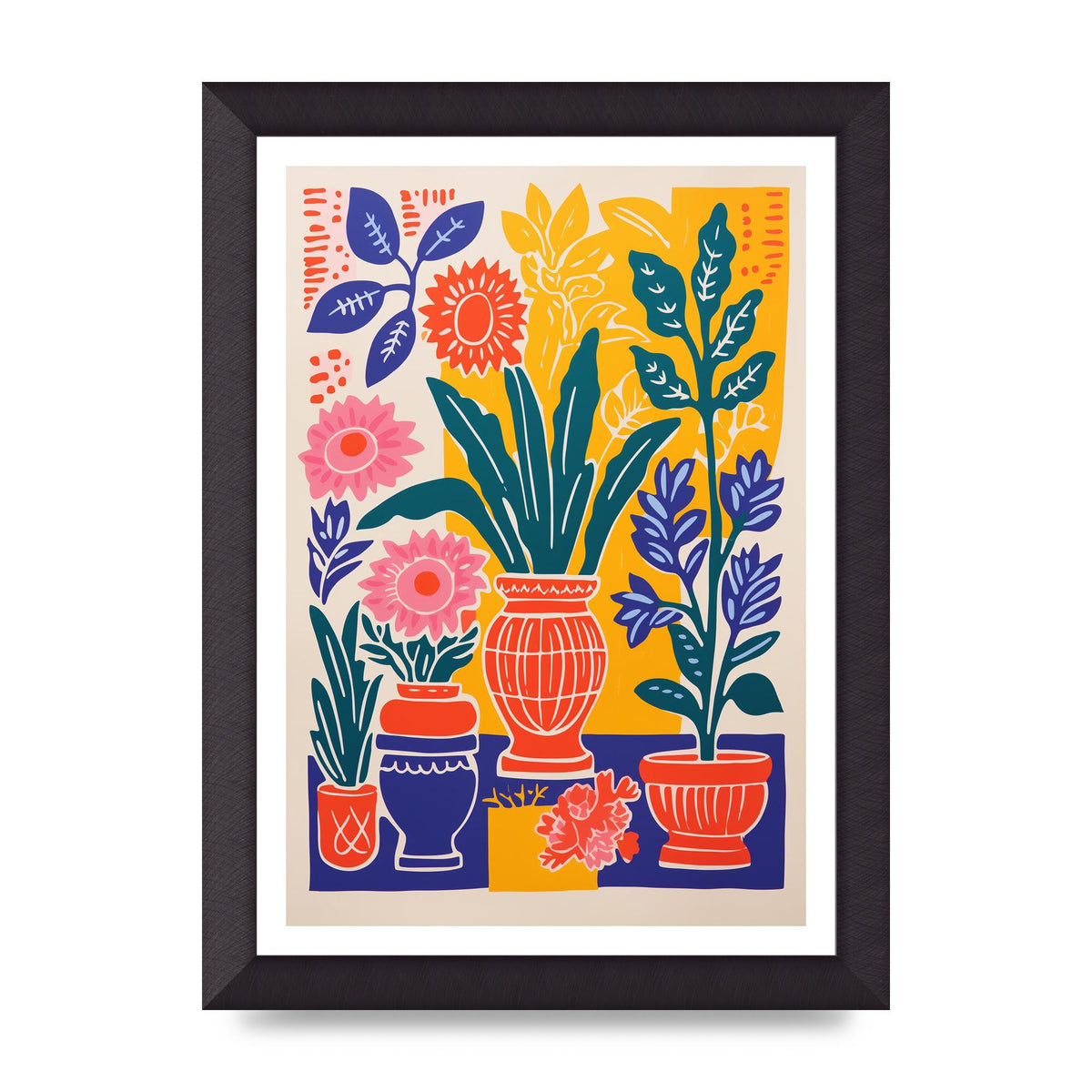 35 Flowers in Colorful Bold Vase