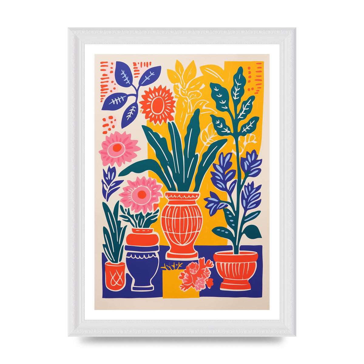 35 Flowers in Colorful Bold Vase