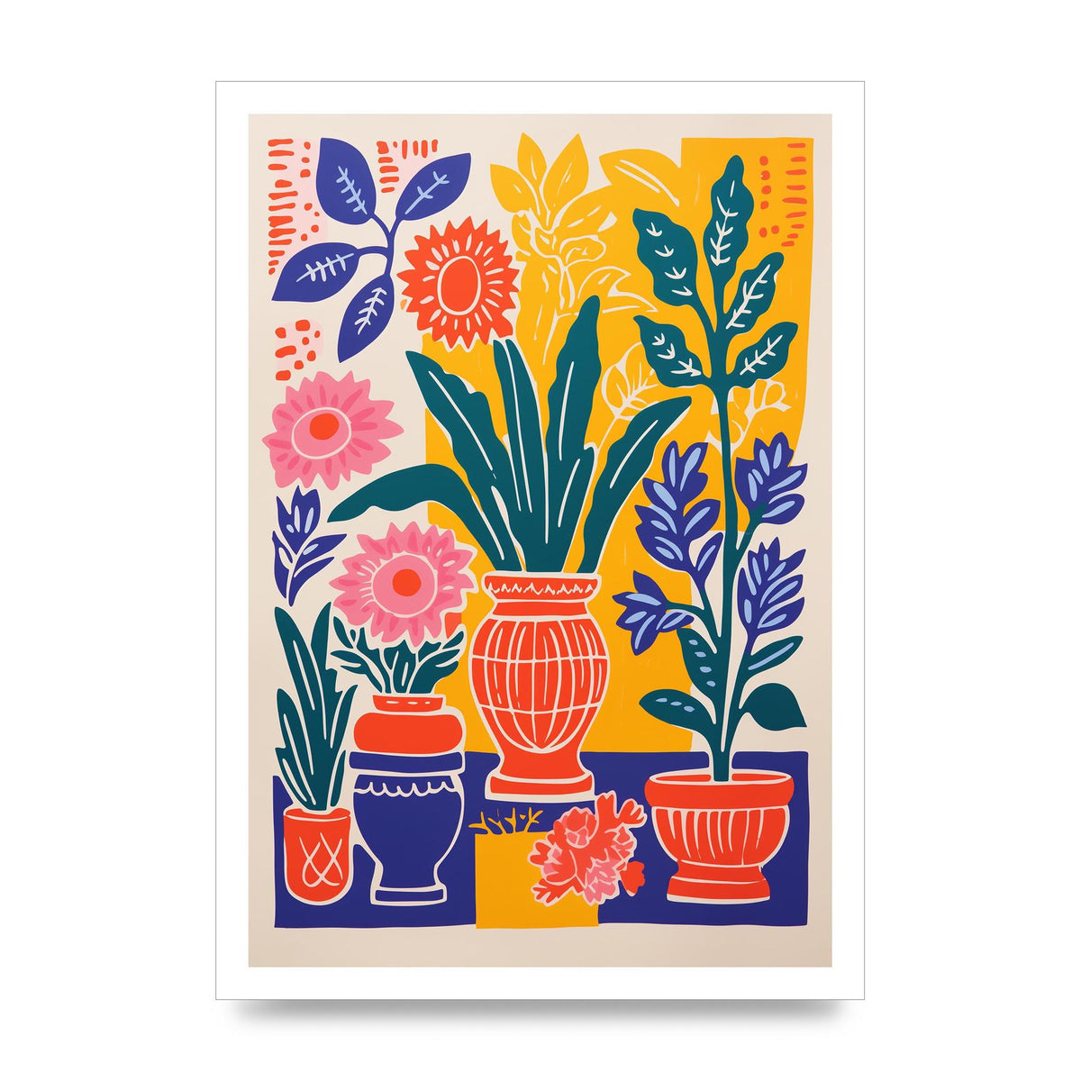 35 Flowers in Colorful Bold Vase