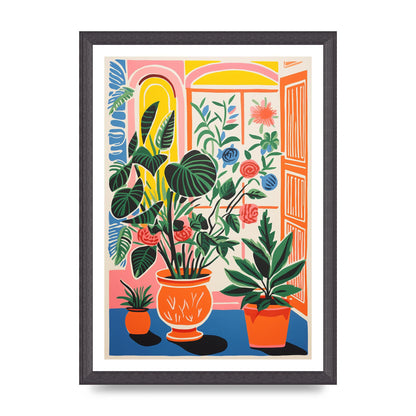 Vibrant Vase with Bold Coloured Flowers