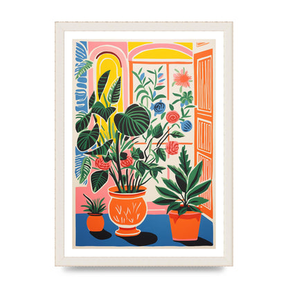Vibrant Vase with Bold Coloured Flowers