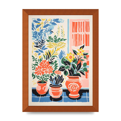 Colorful Vase with Vibrant Blossoms