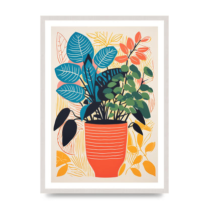 Vivid Vase with Vibrant Colors and Flowers