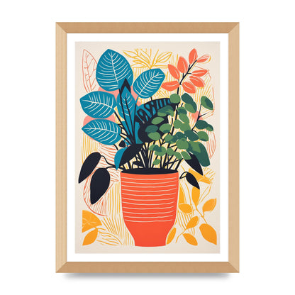 Vivid Vase with Vibrant Colors and Flowers