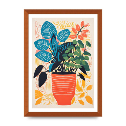 Vivid Vase with Vibrant Colors and Flowers