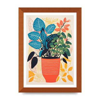 Vivid Vase with Vibrant Colors and Flowers