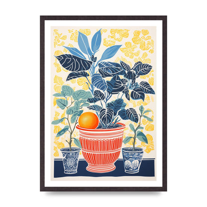 Vivid Floral Vase with Eye-Catching Contours